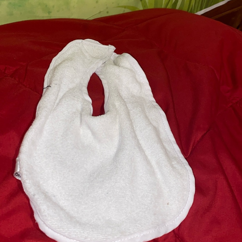One size. Baby bib.  Never used.